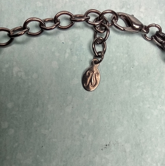 👍 5 for $20 JS Marked Red & Black Beaded Linked Ovals  Necklace - Picture 6 of 6